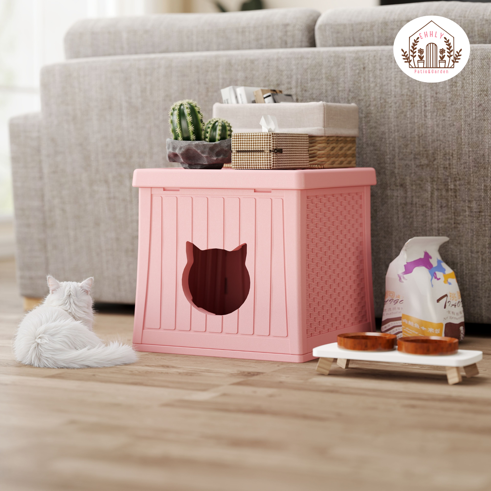 Cat litter box house online